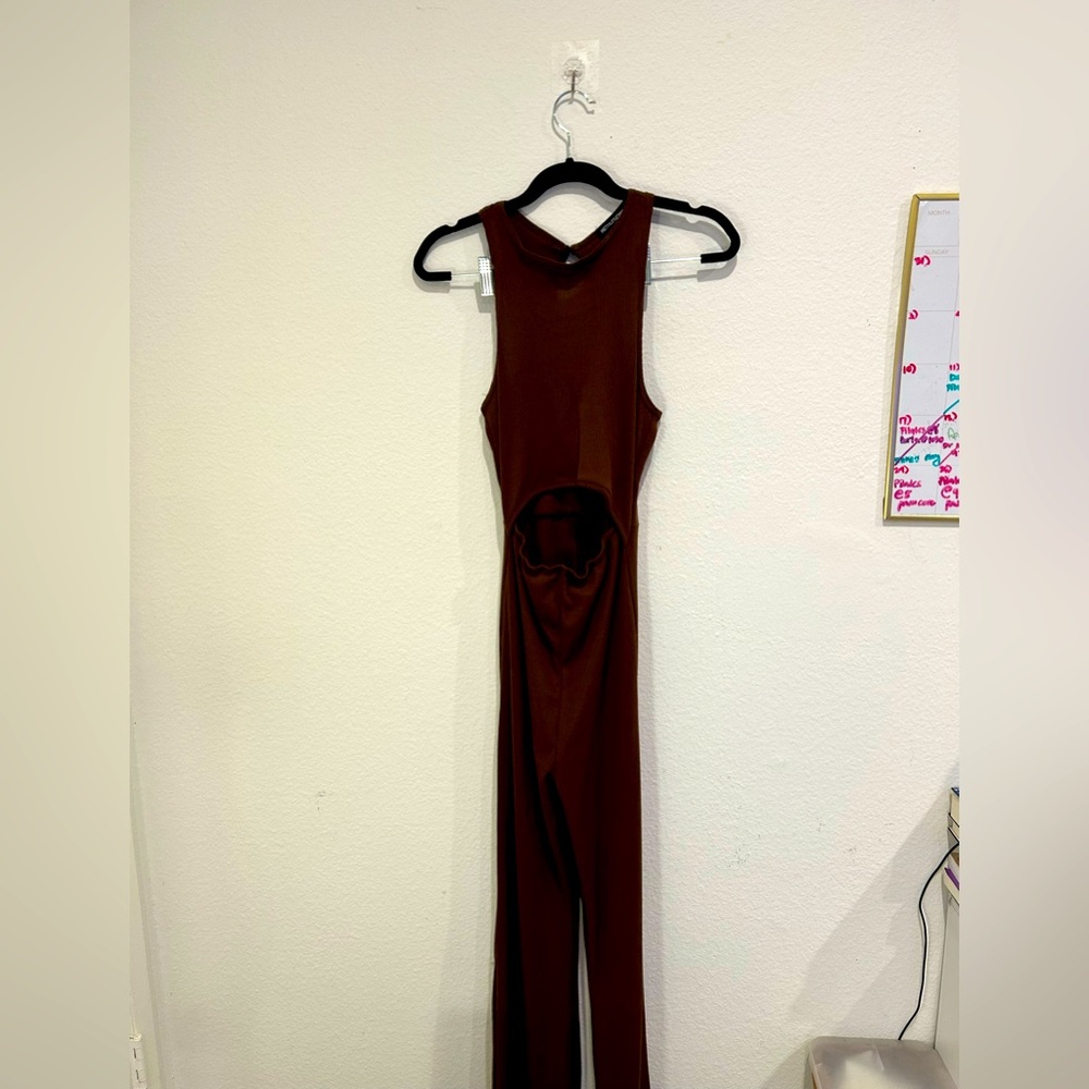 PLT brown romper NWOT